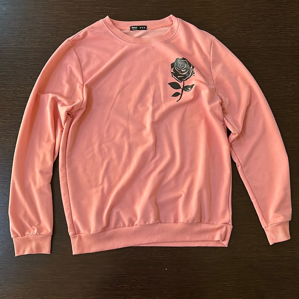 Pink dark rose long sleeve m